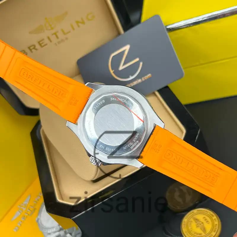 ساعت مردانه برایتلینگ سوپر اوشن اتومات سیلور نارنجی Breitling Superocean Automatic Silver Orange — تصویر ۶