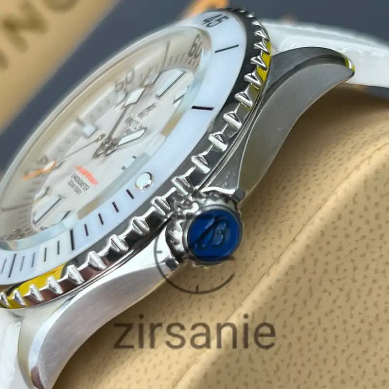 ساعت مردانه برایتلینگ سوپر اوشن اتومات تمام سفید Breitling Superocean Automatic Full White — تصویر ۵
