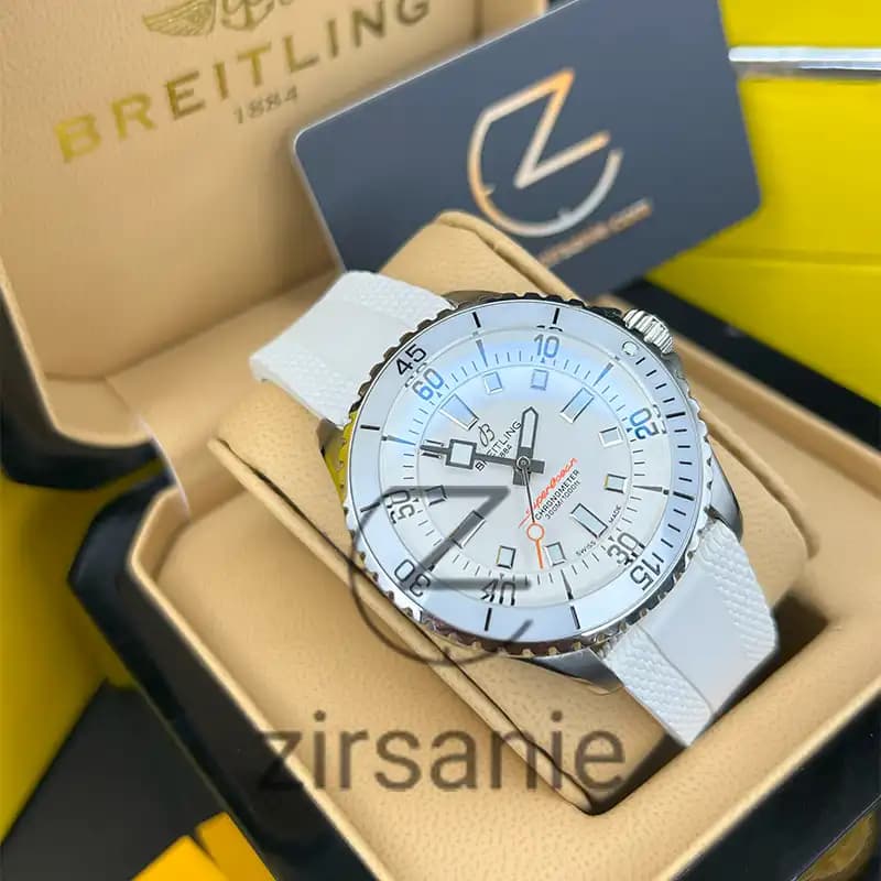 ساعت مردانه برایتلینگ سوپر اوشن اتومات تمام سفید Breitling Superocean Automatic Full White — تصویر ۲