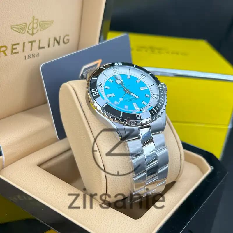 ساعت مردانه برایتلینگ سوپر اوشن اتومات سیلور صفحه تیفانی Breitling Superocean Automatic Silver Tiffany Screen — تصویر ۳