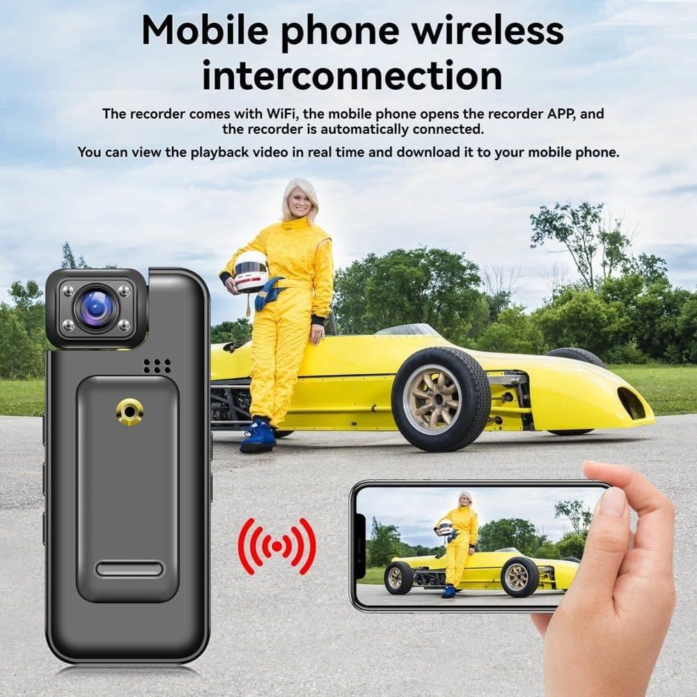دوربین ورزشی بادی کمرا (Body Camera) برند Okam Pro مدل یقه‌ای Wifi همراه RAM 32G — تصویر ۵