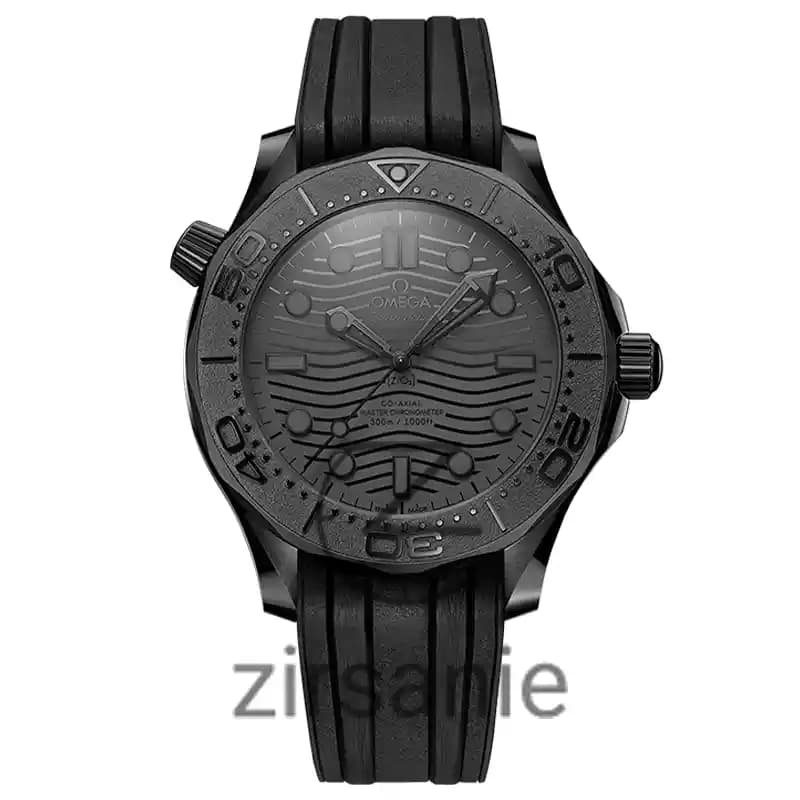 ساعت مچی مردانه امگا سیمستر اتومات فول مشکی ذغالی Omega Seamaster Automatic Co Axial Full Charcoal Black — تصویر ۸