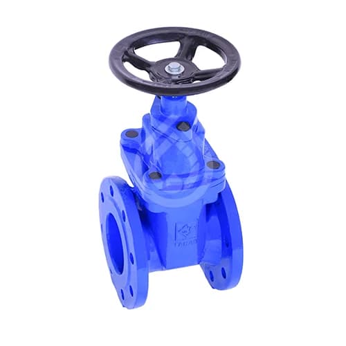 شیر فلکه کشویی زبانه لاستیکی 2 اینچ فاراب چدنی PN16 f4 — تصویر ۴