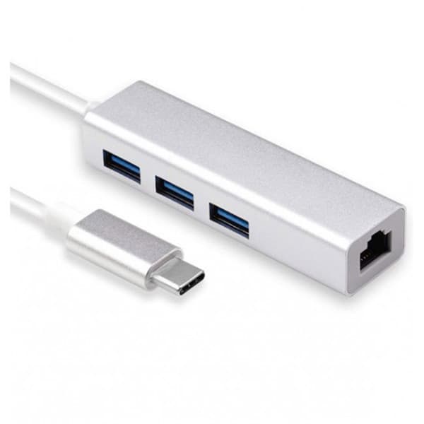 تبدیل چند کاره آی فورتک TYPE-C TO USB3.0/LAN