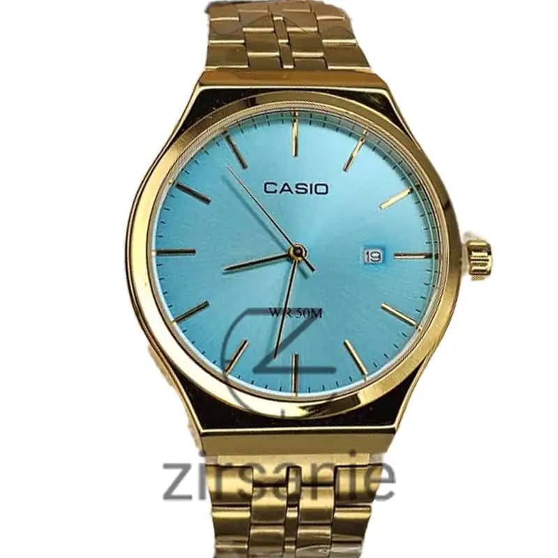 ساعت مچی مردانه کاسیو کلاسیک طلایی صفحه تیفانی Casio Classic Golden Tiffany Screen