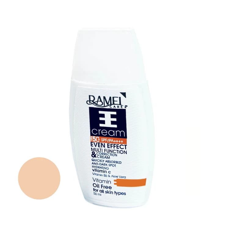 EE کرم ضدآفتاب رامل رنگیSPF50 رنگ روشن 01 حجم 50 میلی لیتر — تصویر ۳