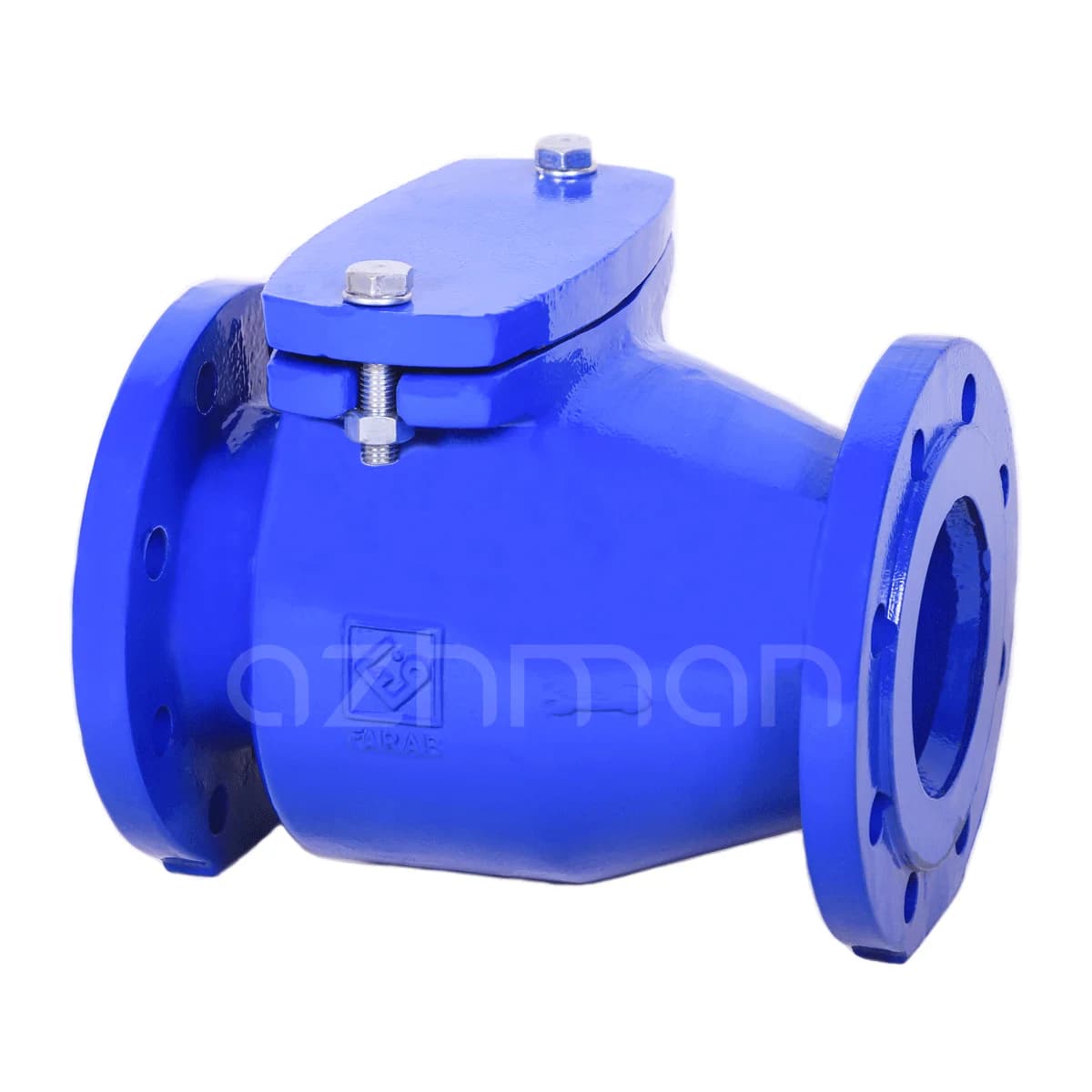 شیر یکطرفه زبانه لاستیکی 5 اینچ PN16 چدنی فاراب — تصویر ۲
