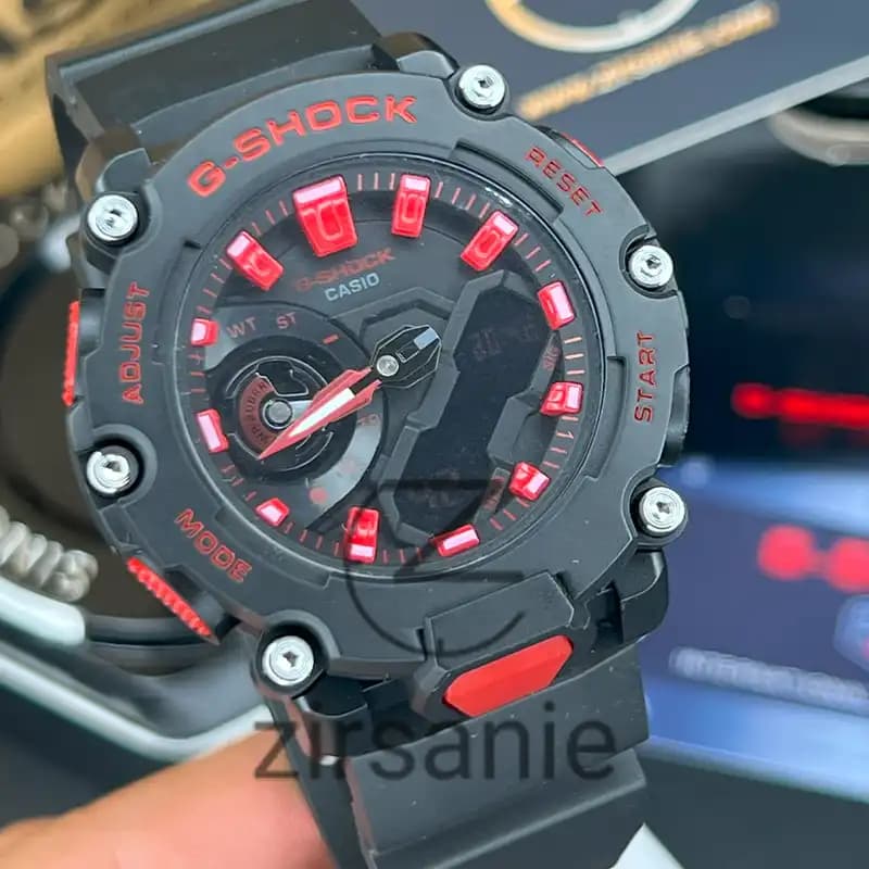 ساعت مچی مردانه کاسیو جی شاک مشکی قرمز Casio G-Shock Ga-2200 Black Red — تصویر ۱۱