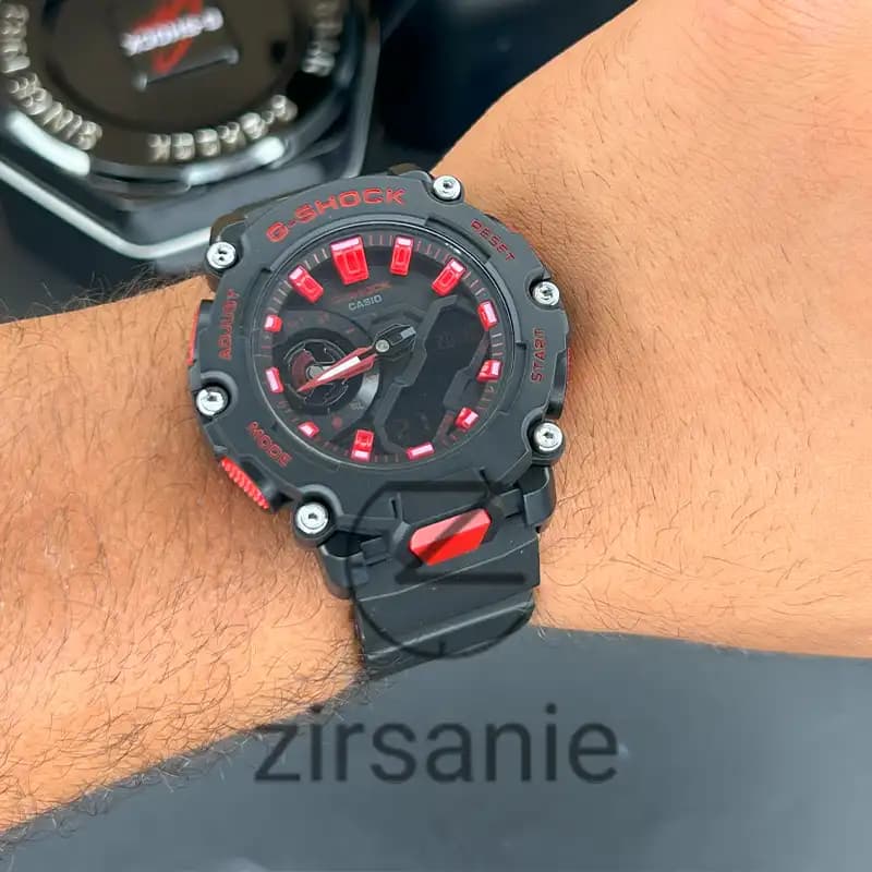 ساعت مچی مردانه کاسیو جی شاک مشکی قرمز Casio G-Shock Ga-2200 Black Red — تصویر ۸