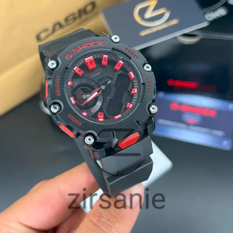ساعت مچی مردانه کاسیو جی شاک مشکی قرمز Casio G-Shock Ga-2200 Black Red — تصویر ۲