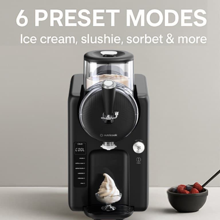 بستنی ساز نوتریکوک مدل 330 Nutricook Frost – مشکی و سفید — تصویر ۷
