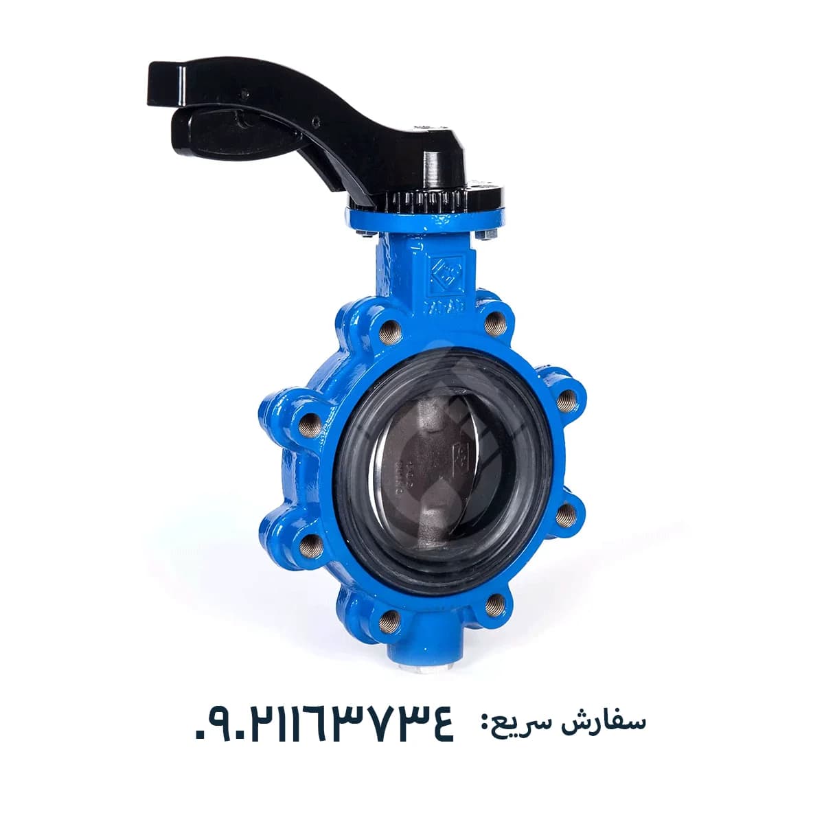 شیر پروانه ای لاگ اهرمی 3 اینچ PN16 چدنی فاراب