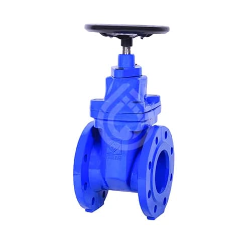 شیر فلکه کشویی زبانه لاستیکی 6 اینچ فاراب PN16 f4 چدنی