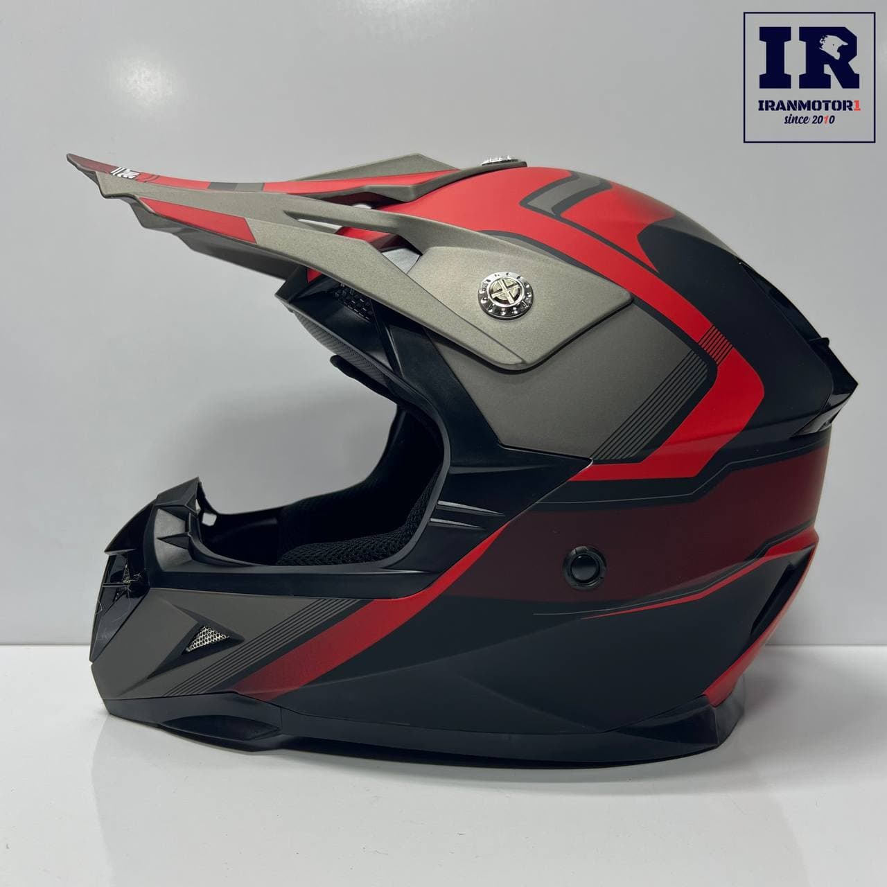 کلاه کاسکت کراسی ردلاین redline کد 750 مشکی قرمز