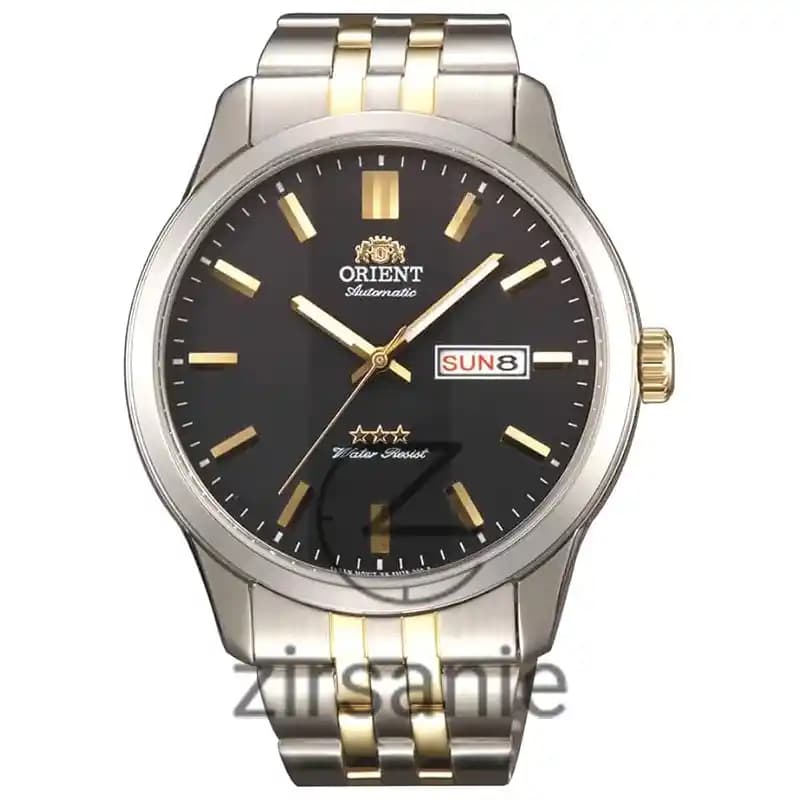 ساعت مچی مردانه اورینت 3 ستاره اتوماتیک سیلور صفحه مشکی Orient 3 Star Automatic Silver Black Screen