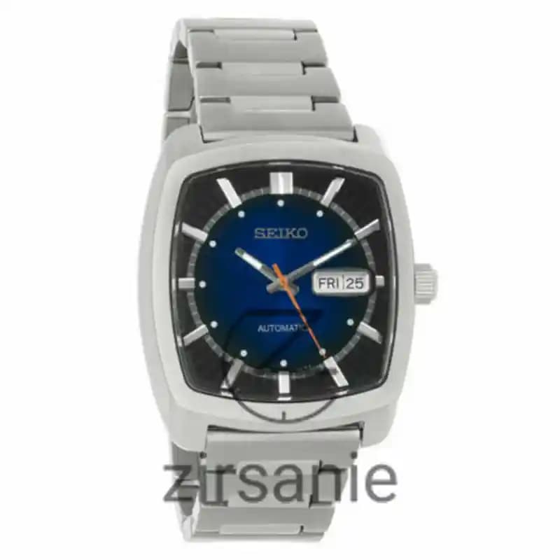 ساعت مچی مردانه سیکو مربعی اتوماتیک سیلور صفحه آبی Seiko Re Craft Automatic Silver Blue Screen — تصویر ۴