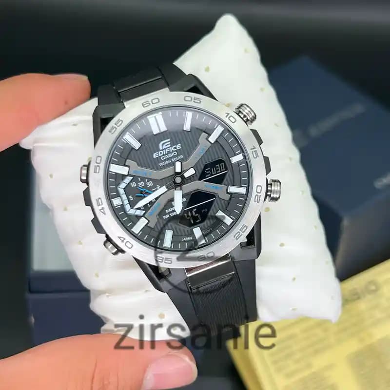 ساعت مچی مردانه ادیفایس کاسیو سیلور مشکی Edifice Casio Sliver Black — تصویر ۷