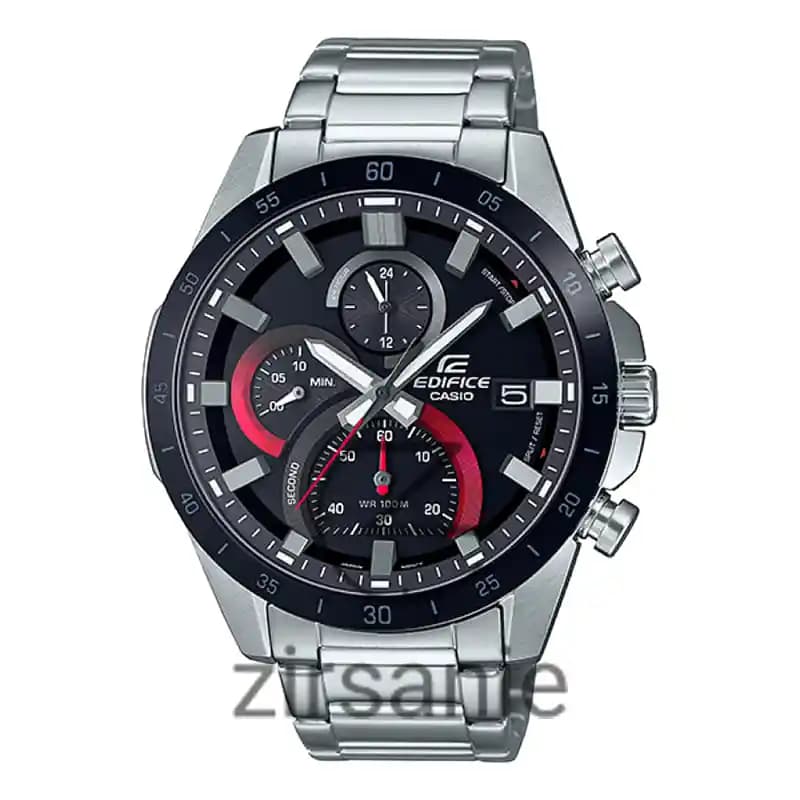 ساعت مچی مردانه ادیفایس کاسیو سیلور صفحه مشکی Edifice Casio Silver Black Screen