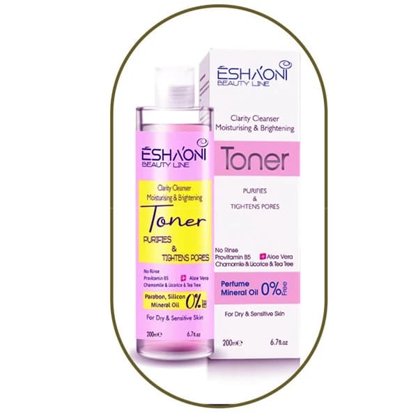 تونر پاک کننده صورت اشااونی مدل Aloe Vera مناسب خشک و حساس حجم 200 میلی لیتر