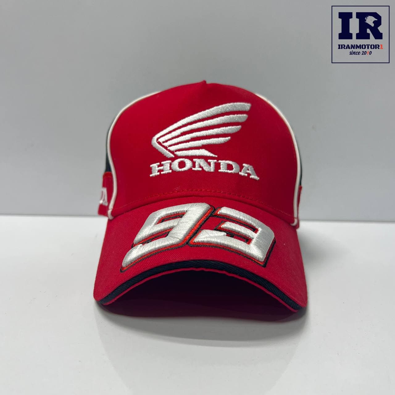 کلاه کپ موتورسیکلت طرح Honda قرمز