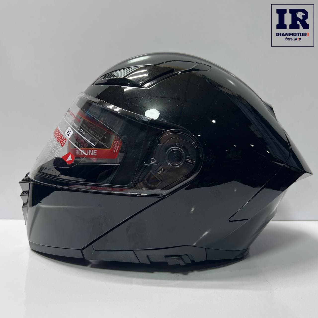 کلاه کاسکت فک متحرک ردلاین Redline کد 960 مشکی براق