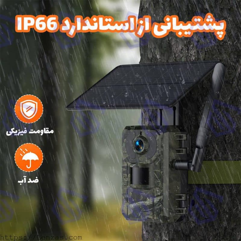 دوربین جنگلی سولار (تریل کم خورشیدی) سیمکارتی 4MP — تصویر ۱۲