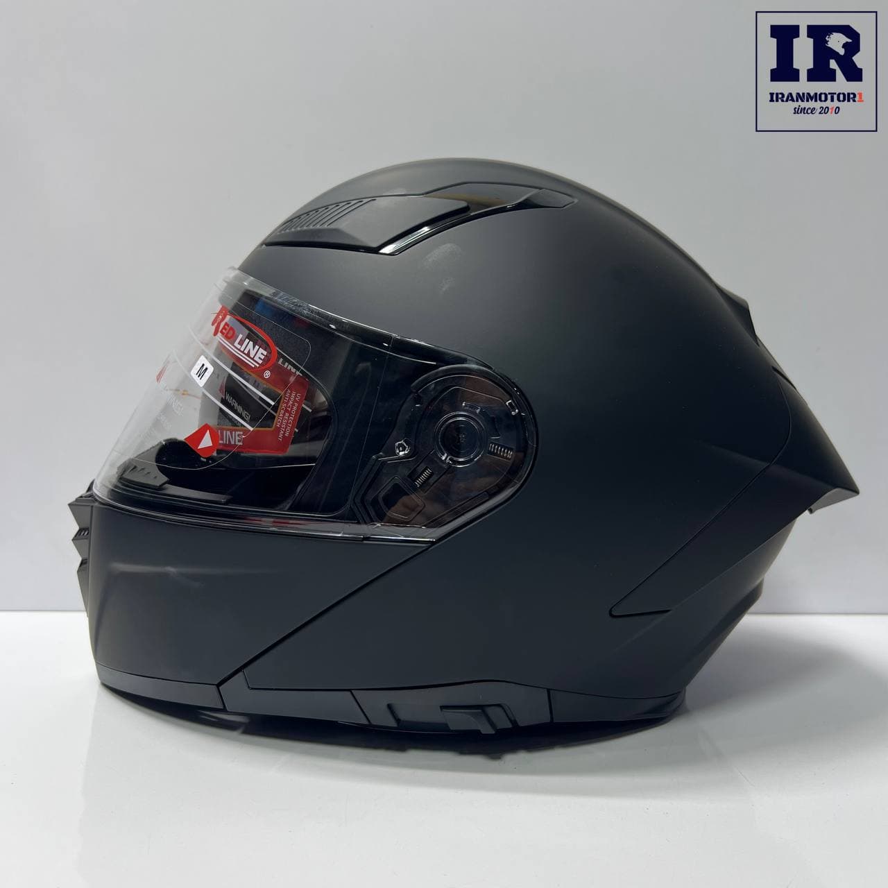 کلاه کاسکت فک متحرک ردلاین Redline کد 960 مشکی مات — تصویر ۶