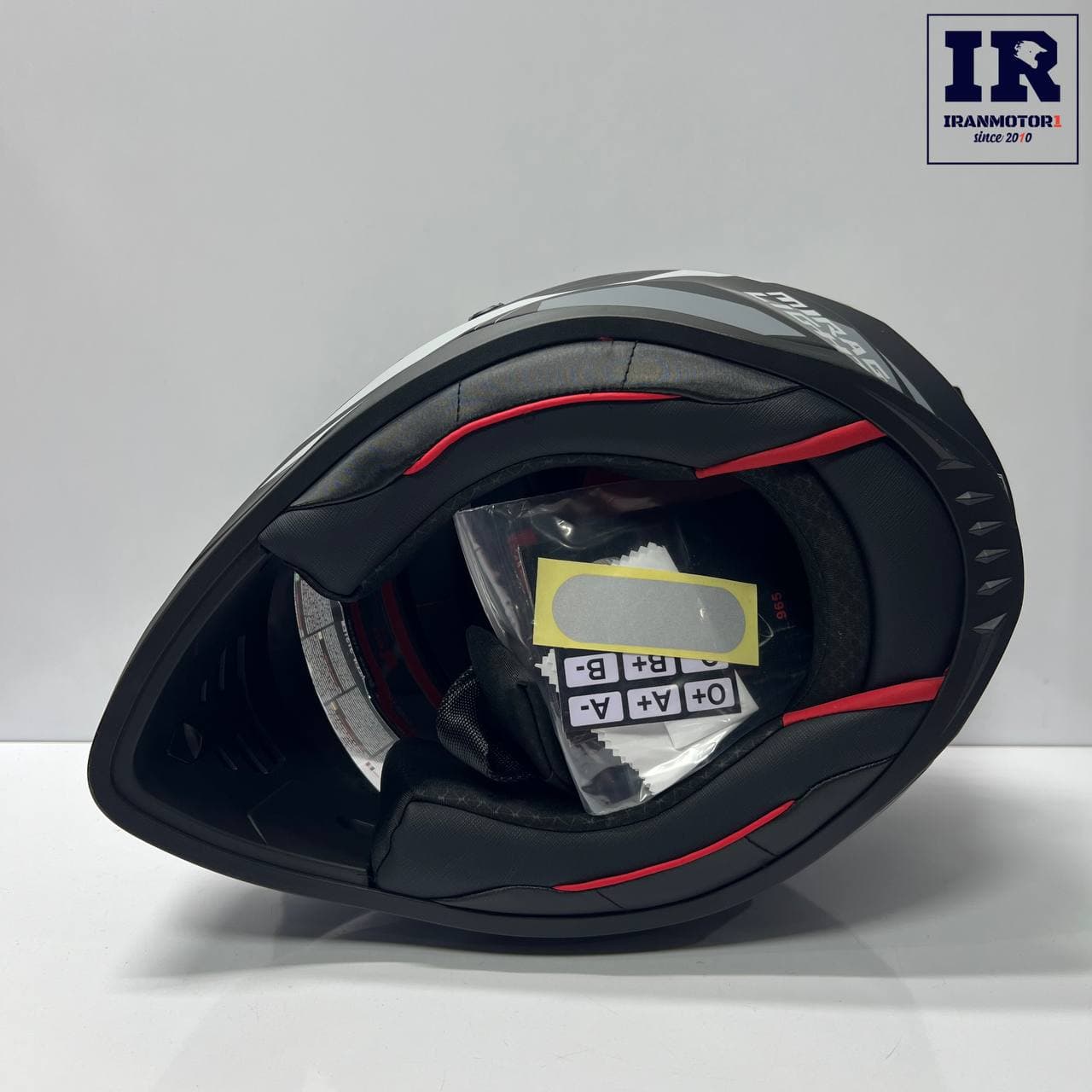 کلاه کاسکت اندرویی ردلاین Redline کد 760 مشکی خاکستری — تصویر ۱۲