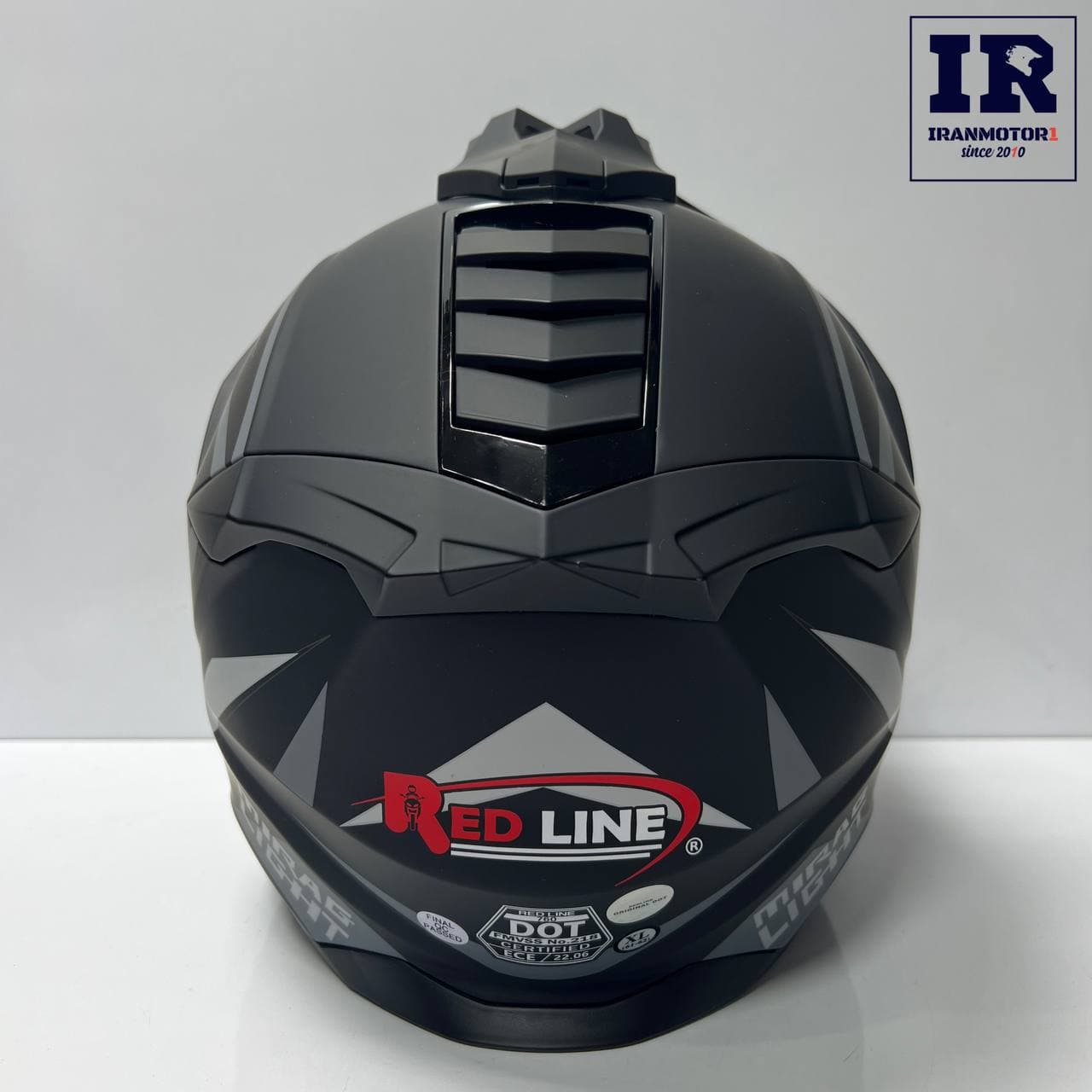 کلاه کاسکت اندرویی ردلاین Redline کد 760 مشکی خاکستری — تصویر ۴