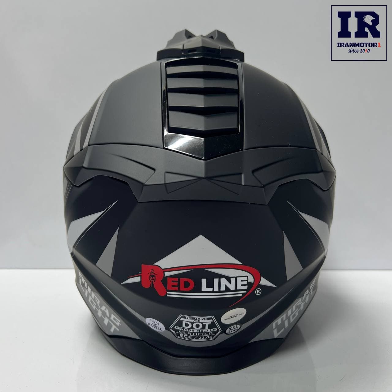 کلاه کاسکت اندرویی ردلاین Redline کد 760 مشکی طوسی — تصویر ۱۰