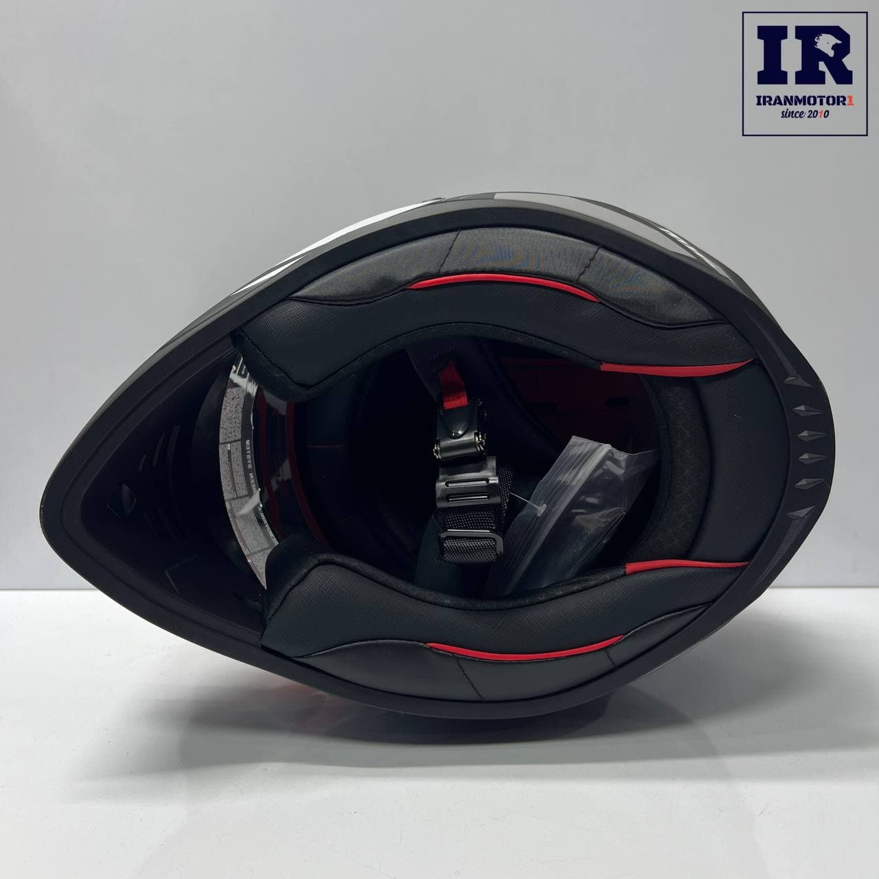 کلاه کاسکت اندرویی ردلاین Redline کد 760 مشکی طوسی — تصویر ۱۱