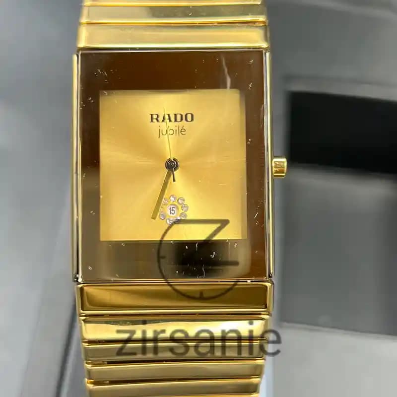 ساعت مچی رادو سرامیکی مستطیلی طلایی Rado Ceramici Rectangular Golden — تصویر ۲