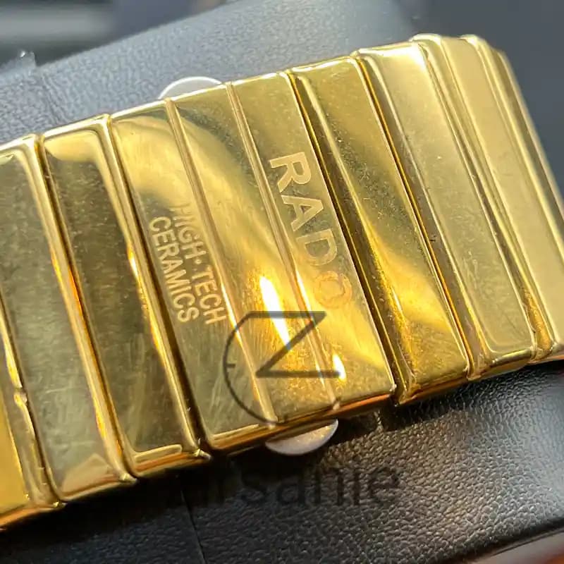 ساعت مچی رادو سرامیکی مستطیلی طلایی Rado Ceramici Rectangular Golden — تصویر ۷