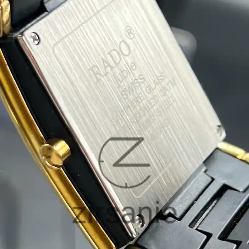 ساعت مچی مردانه رادو سرامیکی مستطیلی طلایی Rado Ceramici Rectangular Golden — تصویر ۷