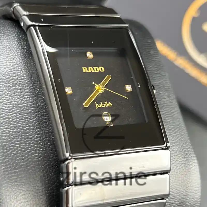 ساعت مچی مردانه رادو سرامیکی مستطیلی مشکی Rado Ceramici Rectangular Black — تصویر ۱۱