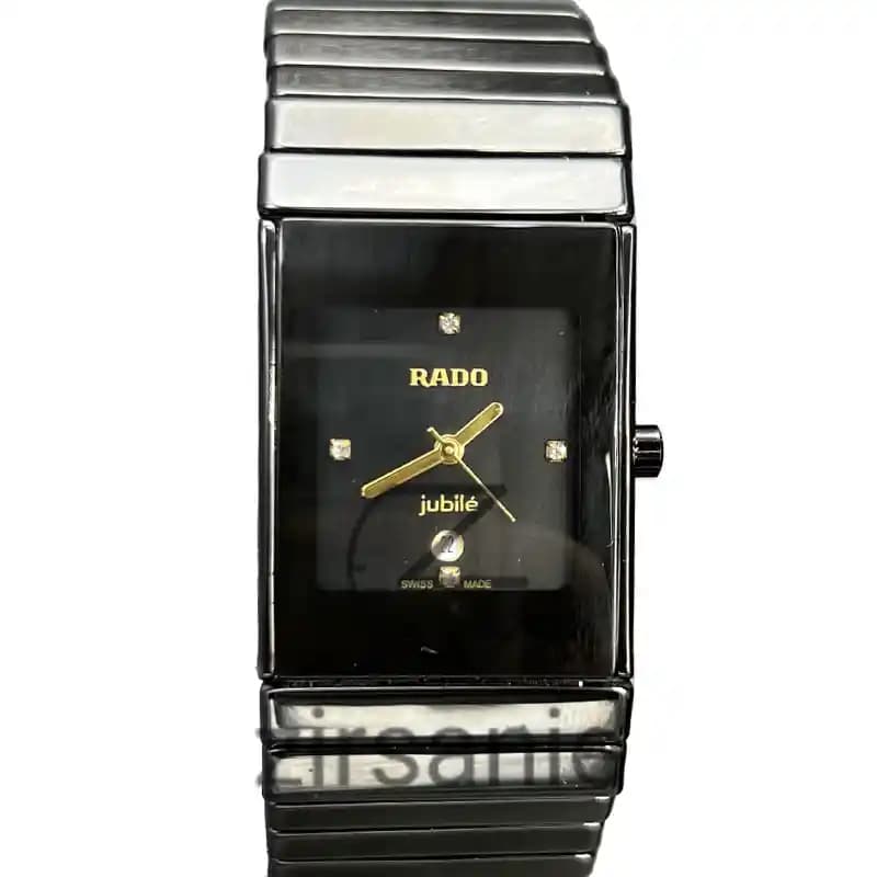 ساعت مچی مردانه رادو سرامیکی مستطیلی مشکی Rado Ceramici Rectangular Black — تصویر ۹