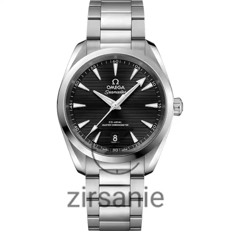 ساعت مچی مردانه امگا سی مستر اتوماتیک سیلور صفحه مشکی Omega SeaMaster Automatic Silver Black Screen