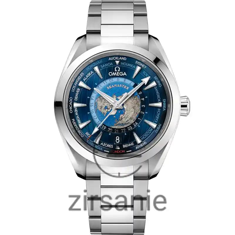 ساعت مچی مردانه امگا سی مستر اتوماتیک سیلور صفحه آبی Omega SeaMaster Automatic Silver Blue Screen — تصویر ۲