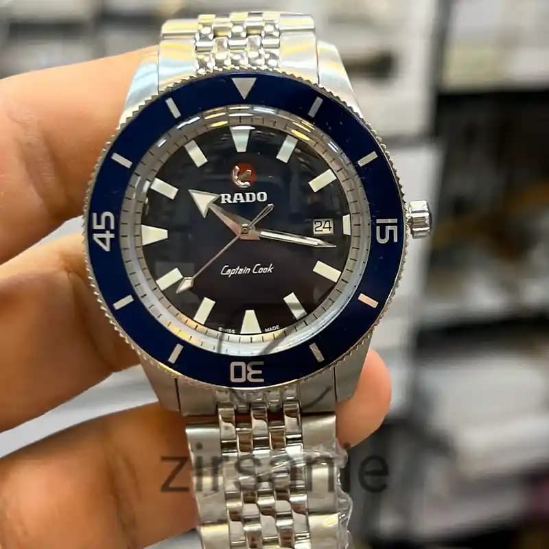 ساعت مچی مردانه رادو کاپیتان کوک اتومات سیلور صفحه آبی Rado Capitan Cook Automatic Silver Blue Screen — تصویر ۱۱