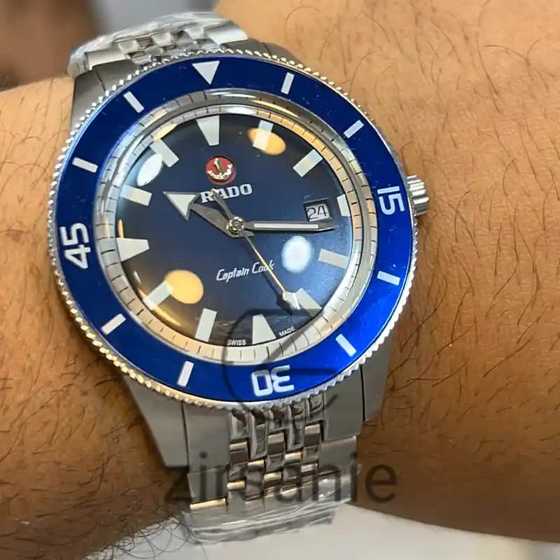 ساعت مچی مردانه رادو کاپیتان کوک اتومات سیلور صفحه آبی Rado Capitan Cook Automatic Silver Blue Screen — تصویر ۳