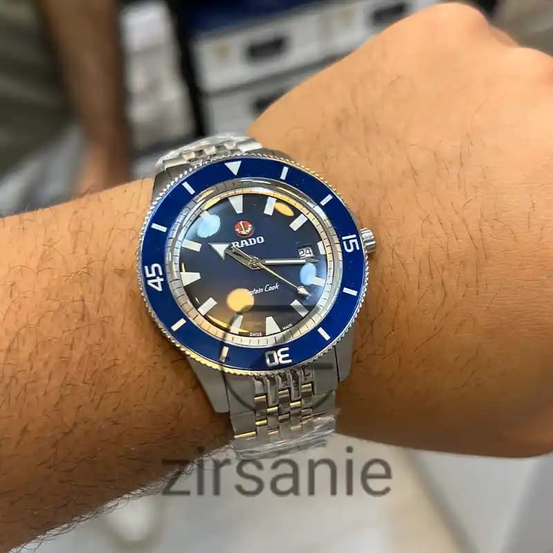 ساعت مچی مردانه رادو کاپیتان کوک اتومات سیلور صفحه آبی Rado Capitan Cook Automatic Silver Blue Screen — تصویر ۲