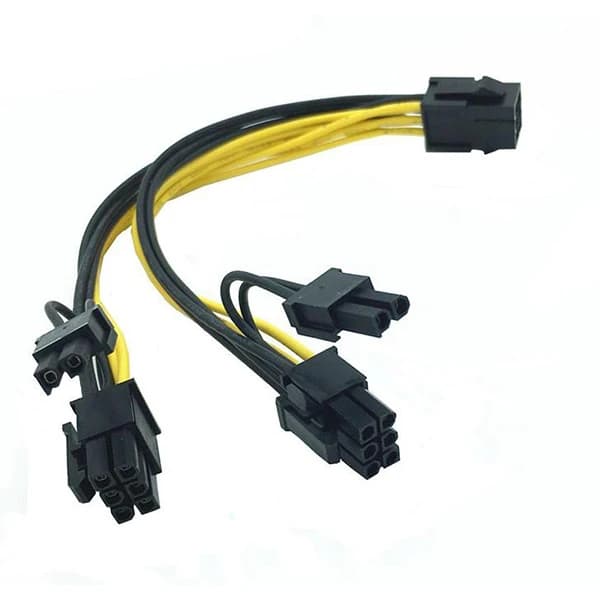 تبدیل برق گرافیک 2SATA F TO 8 PIN M آراکو