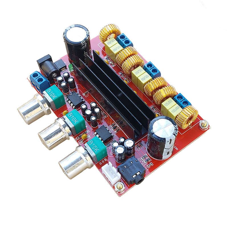 برد آمپلی فایر حرفه ای ۲x50W+100W XH-M139 اصلی (چیپ ۳۲ پین) — تصویر ۴