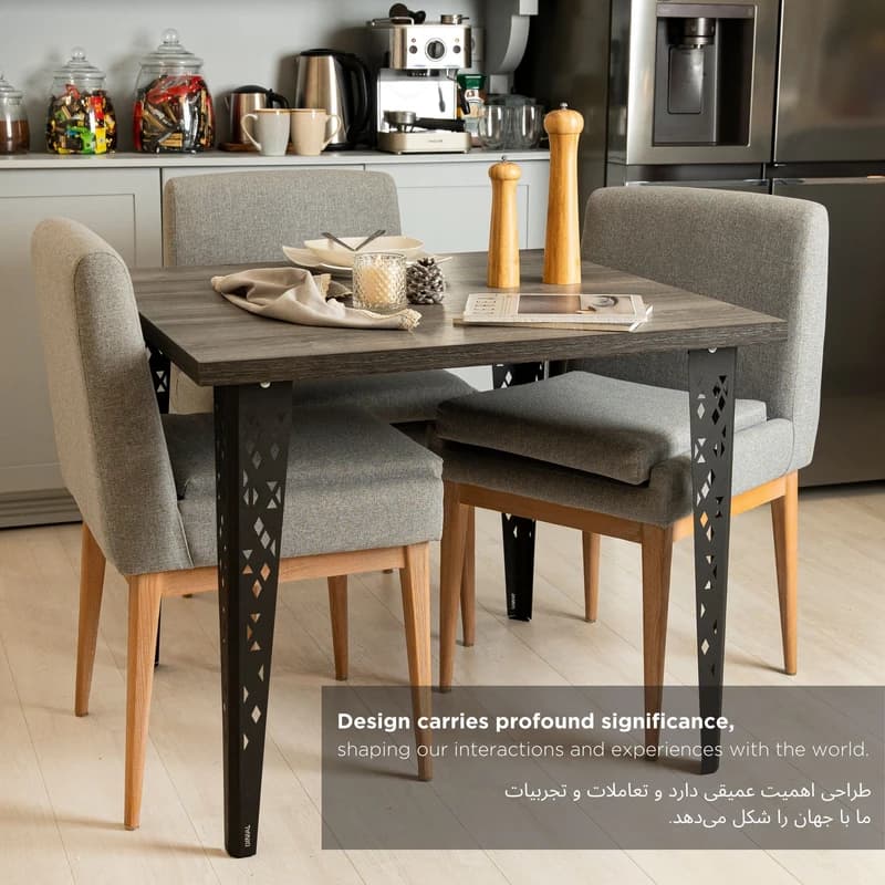 میز ناهارخوری مدل DI9090-75-03 — تصویر ۳