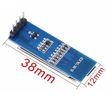 ماژول نمایشگر OLED 128*32 0.91 اینچ با ارتباط I2C (سفید) — تصویر ۳