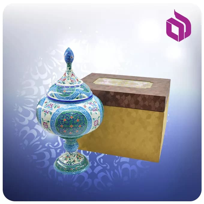 شکلات خوری مینا 28 سانت با جعبه MDF گالینگور