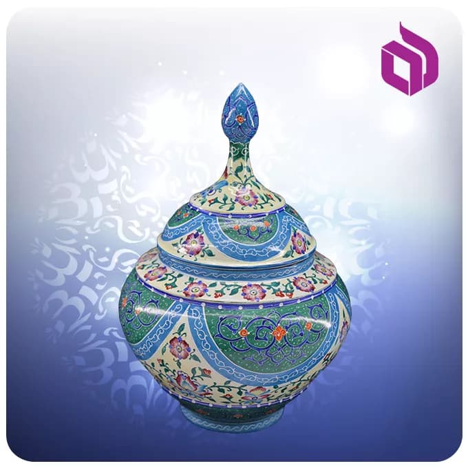 قندان سیبی مینا 22سانت