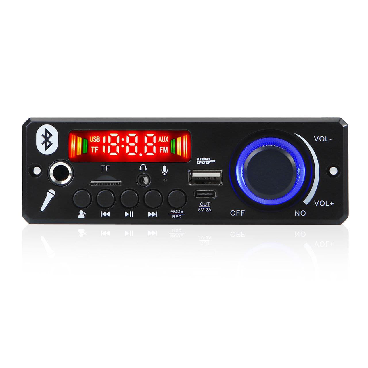 پخش MP3 PLAYER پنلی بلوتوثی با آمپلی فایر 2X80W مدل JX-X1‏ — تصویر ۷