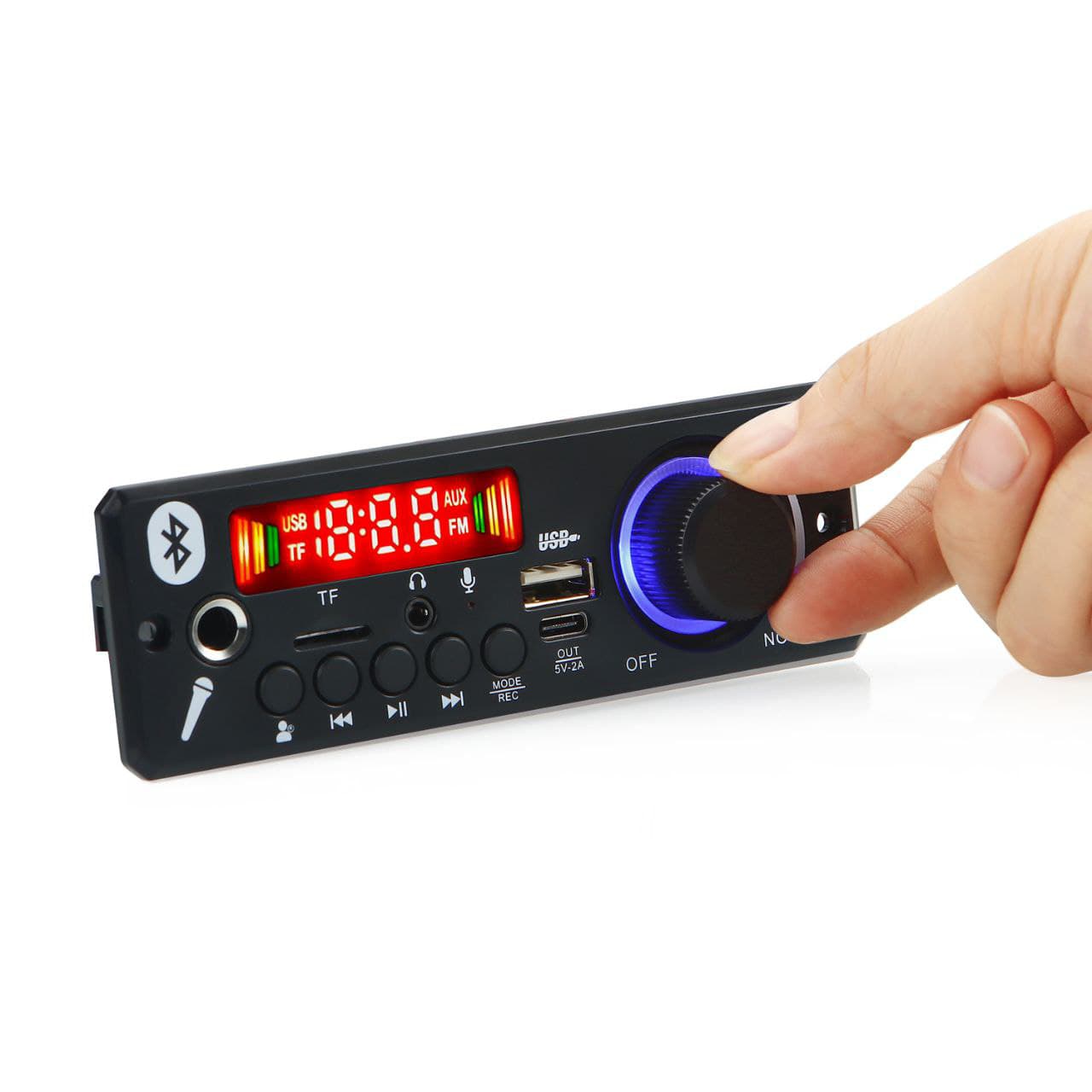 پخش MP3 PLAYER پنلی بلوتوثی با آمپلی فایر 2X80W مدل JX-X1‏ — تصویر ۹