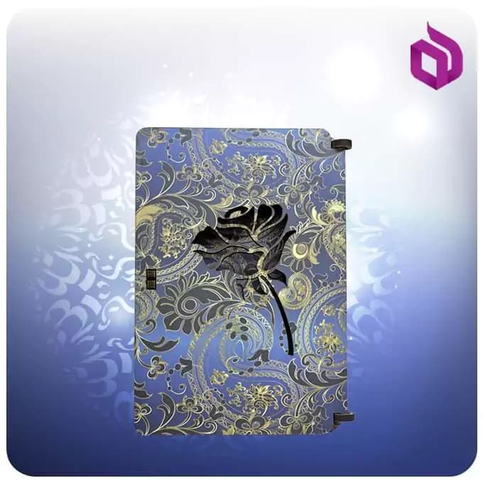 جعبه کارت هدیه 9.5*14*1.5 با فوم طرح بته جقه